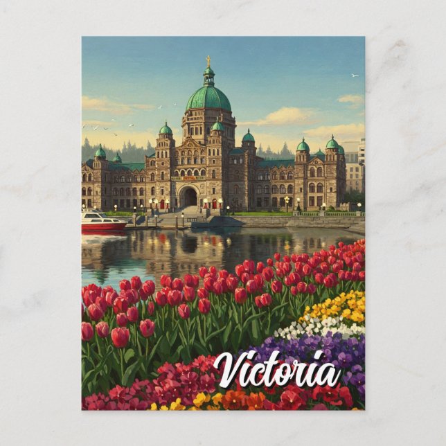Carte Postale Victoria (Colombie-Britannique) Canada Travel (Devant)