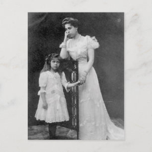 Carte Postale Victoria Melita de Hessen avec Elizabeth #006D