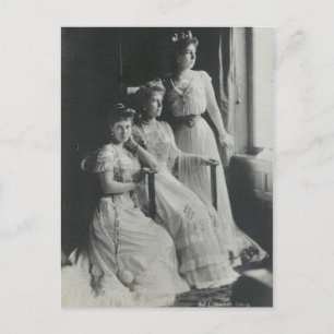 Carte Postale Victoria Melita de Hessen avec soeurs #009D