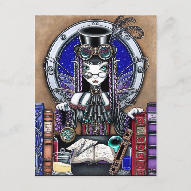Carte postale Victoria Steam Punk Féerie (Devant)