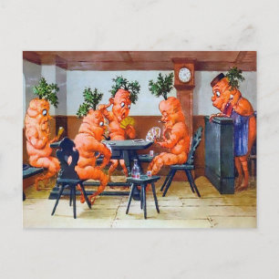 Carte postale Victorian Carrot Card Game