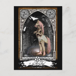 Carte postale Victorian Fool Tarot Card