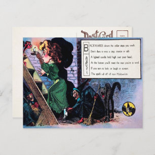 Carte postale Victorian Halloween Poem 1