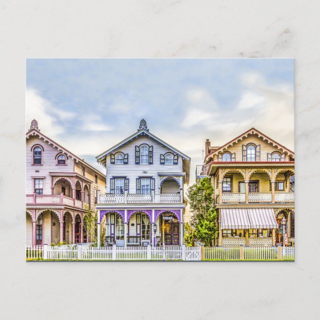 Carte postale Victorian House Row (Devant)