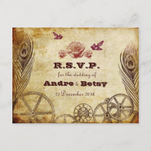 Carte postale Victorian Steampunk RSVP