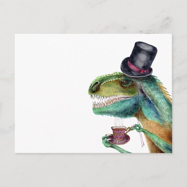 Carte Postale Victorian Tyrannosaure (Devant)