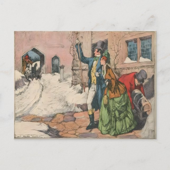 Carte Postale Victorian Winter Street Scene (Devant)