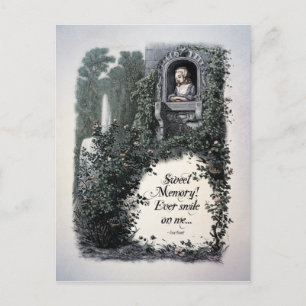 Carte postale victorienne Brontë "Sweet Memory"