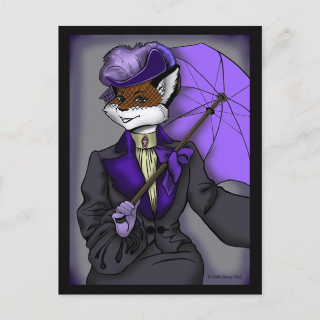 Carte postale victorienne de Fox (Devant)