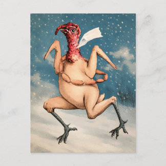 Carte postale victorienne de l'homme pudding