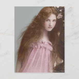 Carte postale victorienne édouardienne Sepia teint