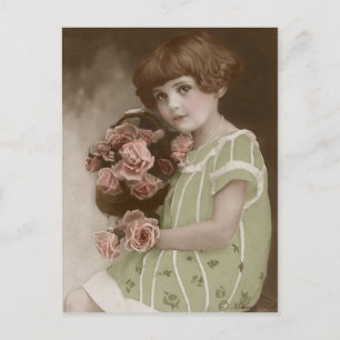 Carte postale victorienne Edwardian Sepia teintée 