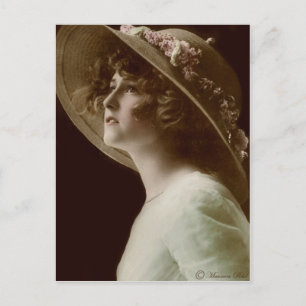 Carte postale victorienne Edwardian Sepia teintée 