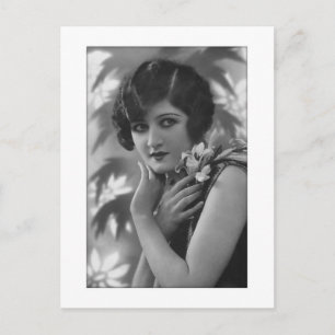 Carte Postale Victorienne stupéfiant en noir et blanc