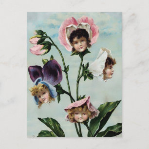 Carte postale victorienne vintage