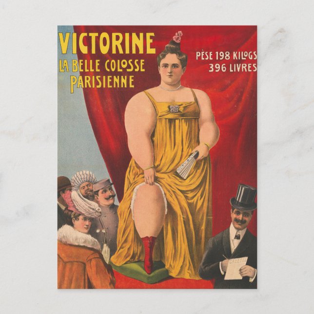Carte Postale Victorine, La Belle Parisienne Grande Femme (Devant)