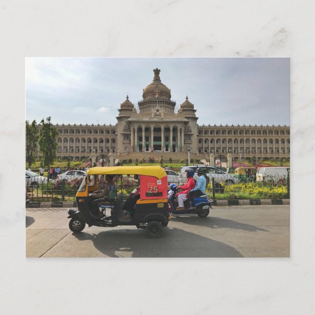 Carte Postale Vidhana Soudha, Bengaluru, Karnataka, Inde (Devant)