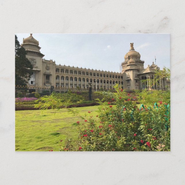 Carte Postale Vidhana Soudha, Bengaluru, Karnataka, Inde (Devant)