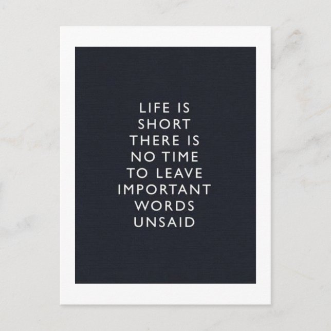 Carte Postale vie (Devant)