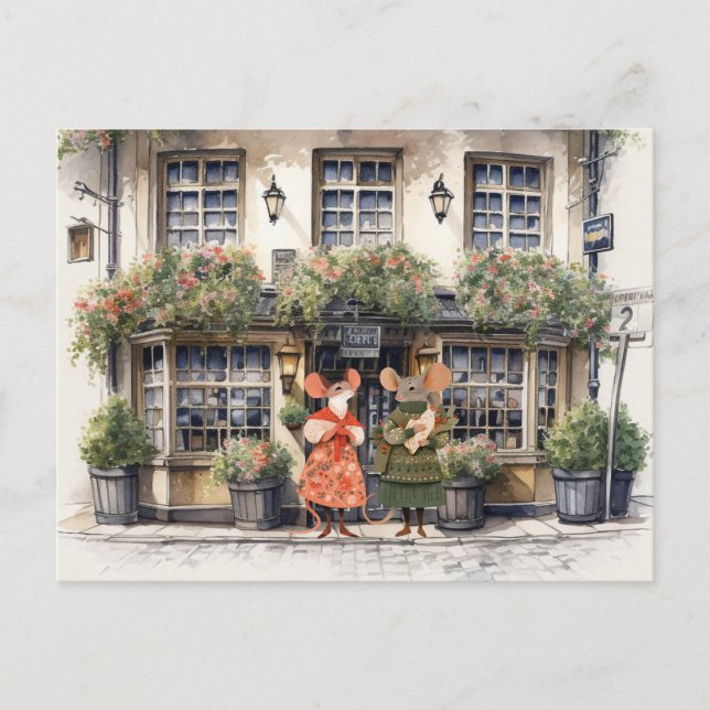 Carte Postale Vie à Mice Town - Les petits commerçants (Devant)