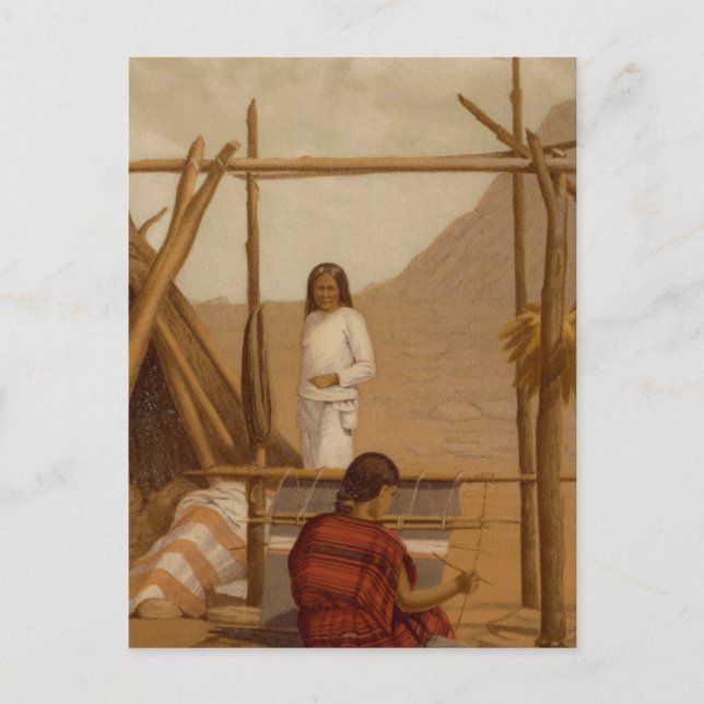 Carte Postale Vie autochtone, Navajo (Devant)