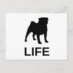 Carte Postale vie de pug en silo