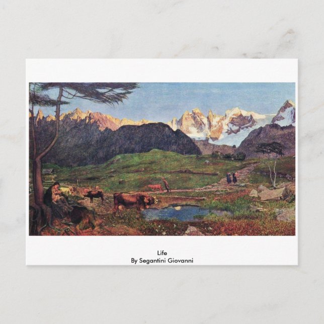Carte Postale Vie De Segantini Giovanni (Devant)