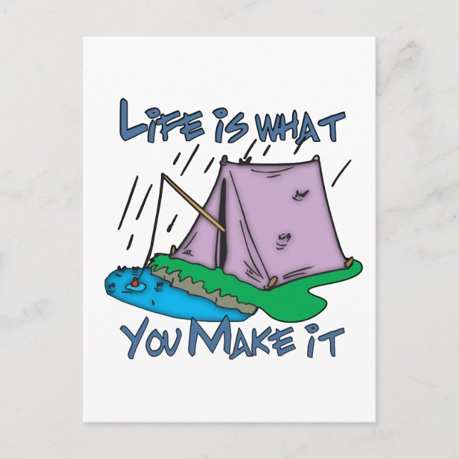 Carte Postale Vie du camping (Devant)