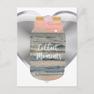 Carte Postale Vie Inspirationnelle Collect Moments Jar