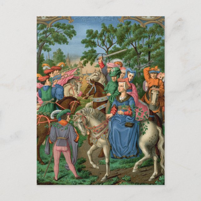 Carte Postale Vie médiévale (Devant)