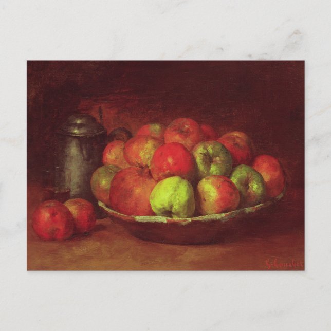 Carte Postale Vie morte avec des pommes et une grenade (Devant)