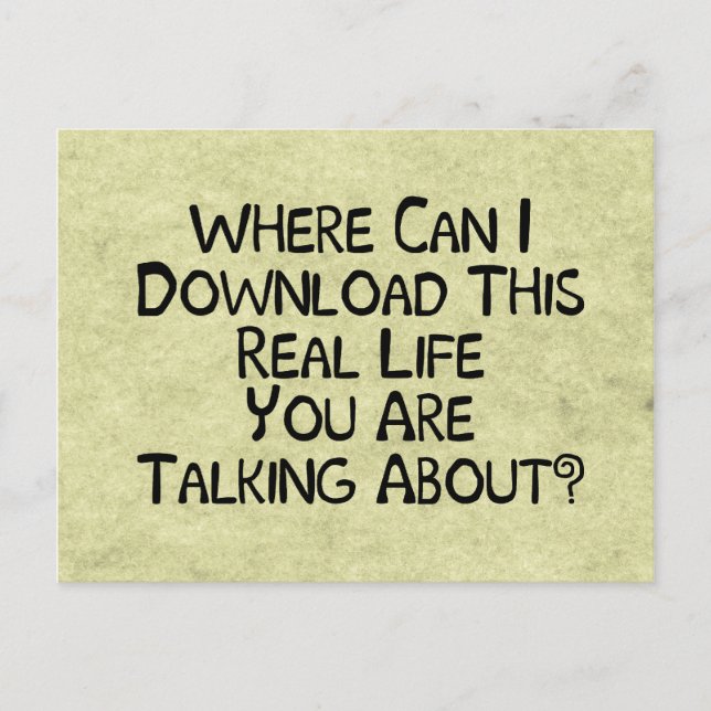 Carte Postale Vie réelle (Devant)