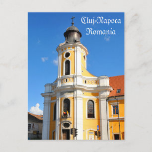 Carte Postale Vieille église à Cluj Napoca, Roumanie