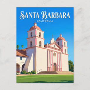 Carte Postale Vieille Mission Santa Barbara USA