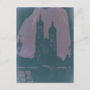 Carte Postale Vieille ville Cracovie Pologne
