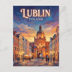 Carte Postale Vieille ville de Lublin Pologne