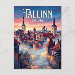 Carte Postale Vieille ville de Tallinn Estonie