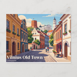 Carte Postale Vieille ville de Vilnius Lituanie