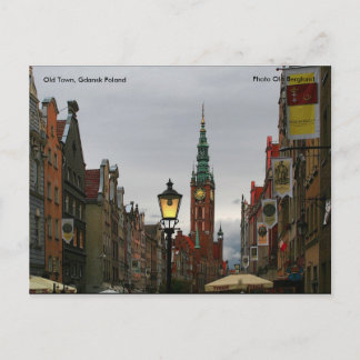 Carte Postale Vieille Ville, Gdansk Pologne, Photo O...