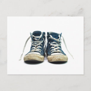 Carte Postale vieilles chaussures de sport sales baskets arrière