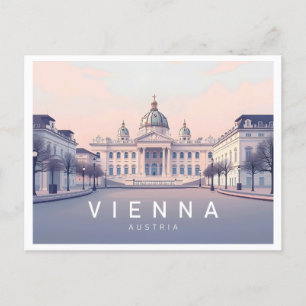 Carte Postale Vienne Autriche Pastel Voyage Design