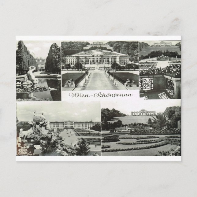 Carte Postale Vienne, Palais Schronbrunn, Autriche (Devant)