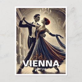 Carte Postale Vienne Waltz Dancing Couple Travel