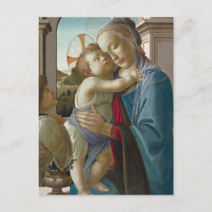 Carte Postale Vierge à l'Enfant avec un ange, Sandro Botticelli