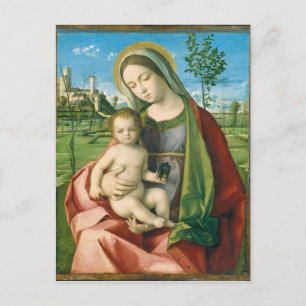 Carte Postale Vierge à l'enfant par Giovanni Bellini