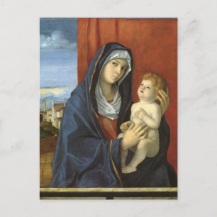 Carte Postale Vierge à l'enfant par Giovanni Bellini