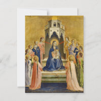 Vierge avec enfant et douze anges, Fra Angelico