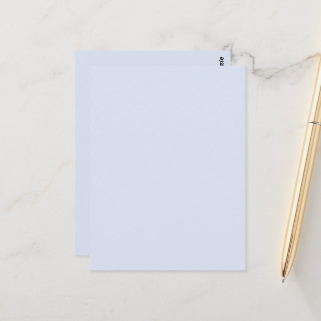 Carte Postale Vierge Créez votre propre papier (Devant/Arrière en situation)