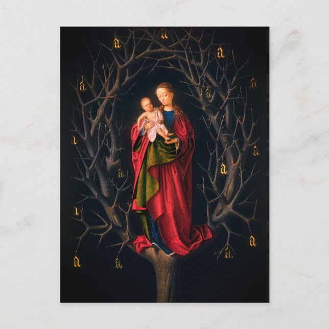 Carte Postale Vierge de l'arbre sec (Petrus Christus, 1462-5) (Devant)
