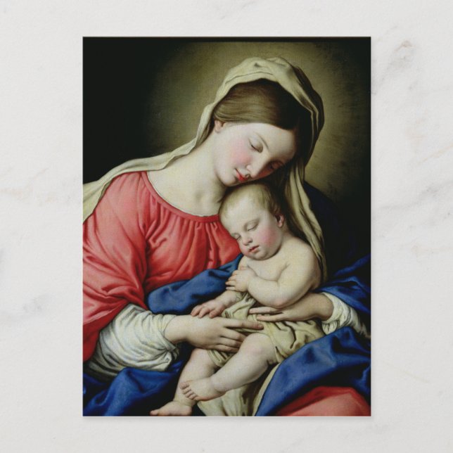 Carte Postale Vierge et enfant (Devant)